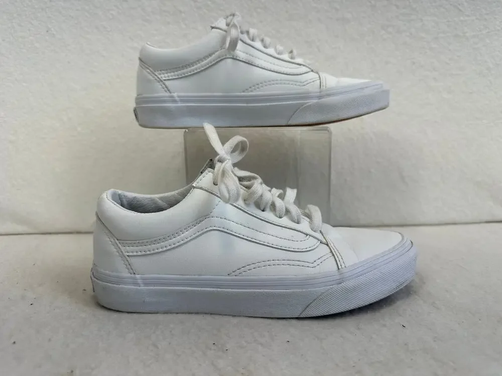 VANS Old Skool Leather Lowtop Sneaker Women's SZ 6.5 Men's SZ 5.0 Skatelife
